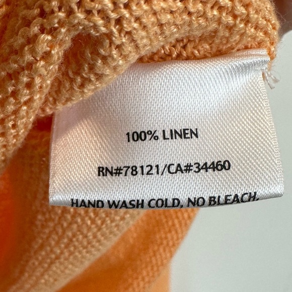 Eileen Fisher 100% Linen Lightweight Henley Sz S - Picture 3 of 8